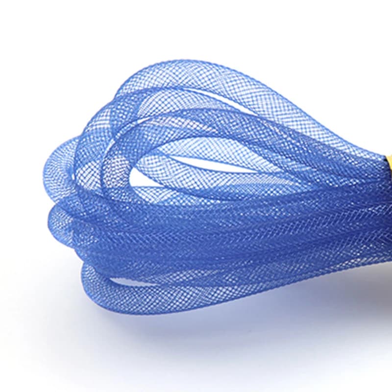 Corde tubulaire en maille polyester tressée, 6mm, pour document, bracelet/collier, starter en tissu,