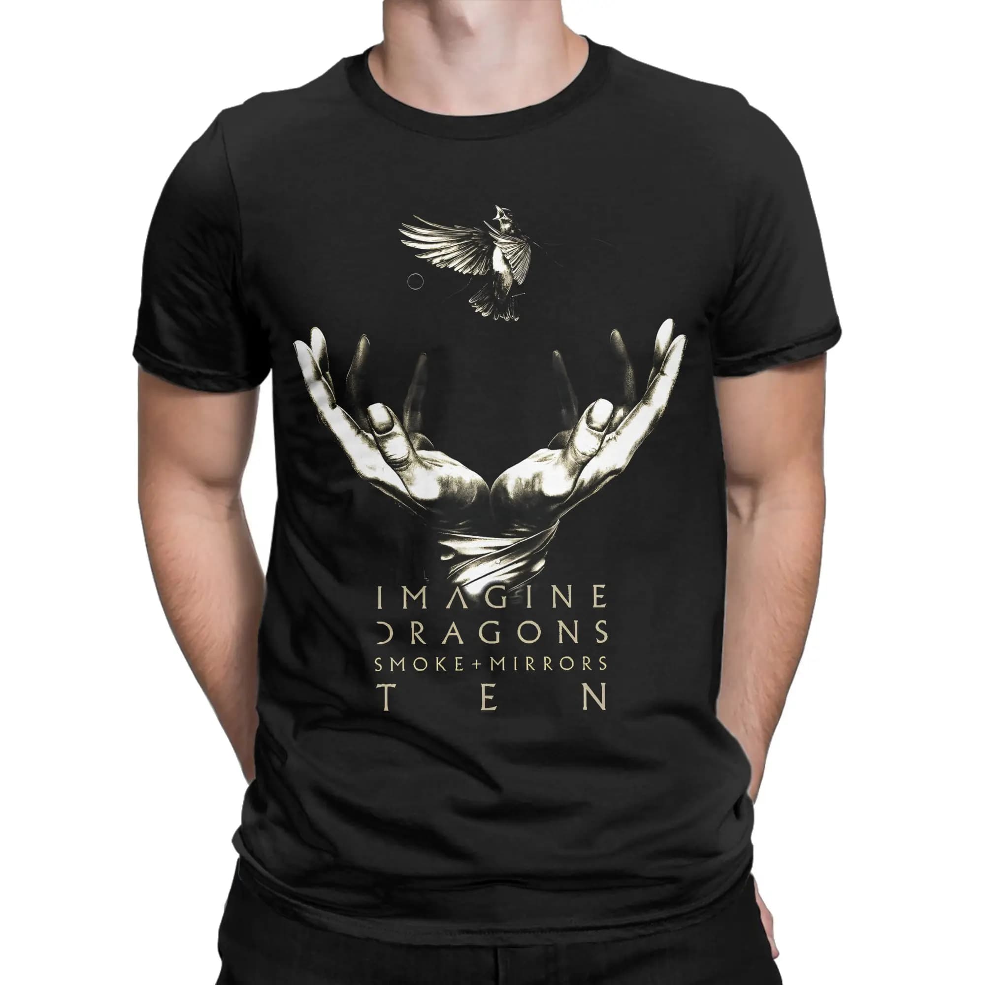 Imagine Dragons réflexions Fans Tour 2025 100 coton T-Shirt pour adulte été Vintage t-shirts col ron