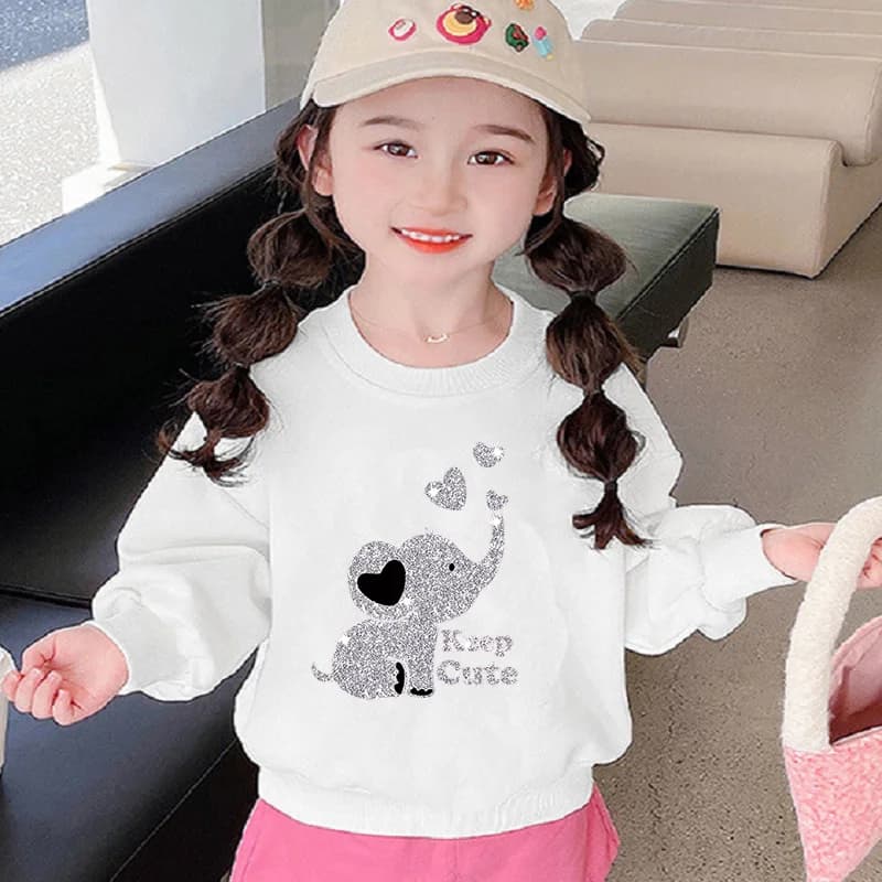 Pull à capuche à manches longues et col rond imprimé de Noël, à la mode et tendance pour les enfants
