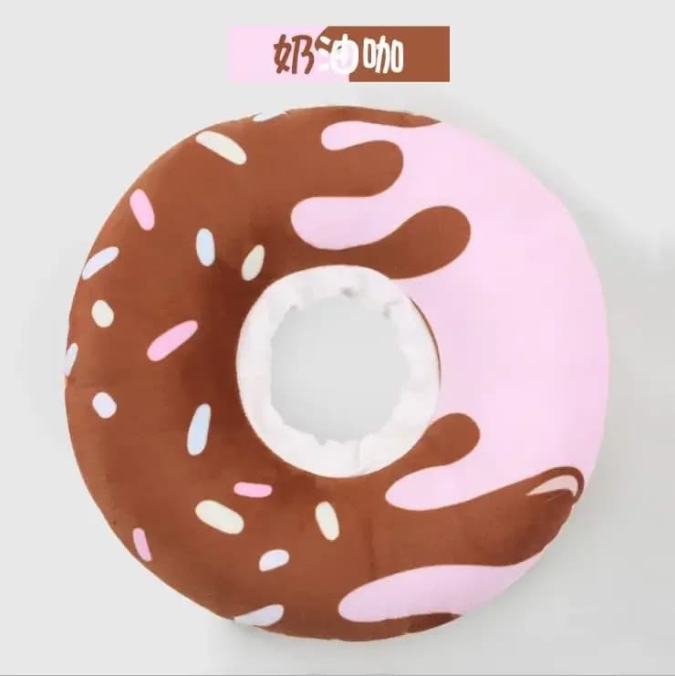 Collier élisabéthain pour chat, beignets sucrés, cône de récupération pour chien, Anti-morsure, chir