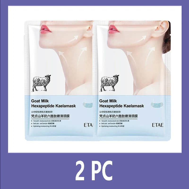 Lait de chèvre Six Peptides masque pour le cou collagène raffermissant cou masque de soin de la peau