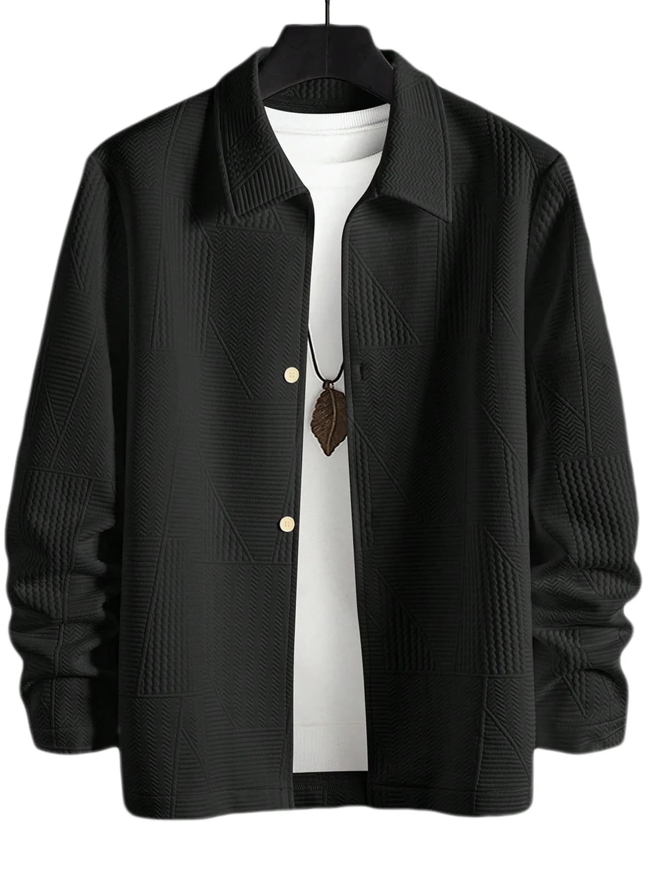 Veste décontractée en Jacquard à simple boutonnage, européen et américain, Design d'épissure de coul