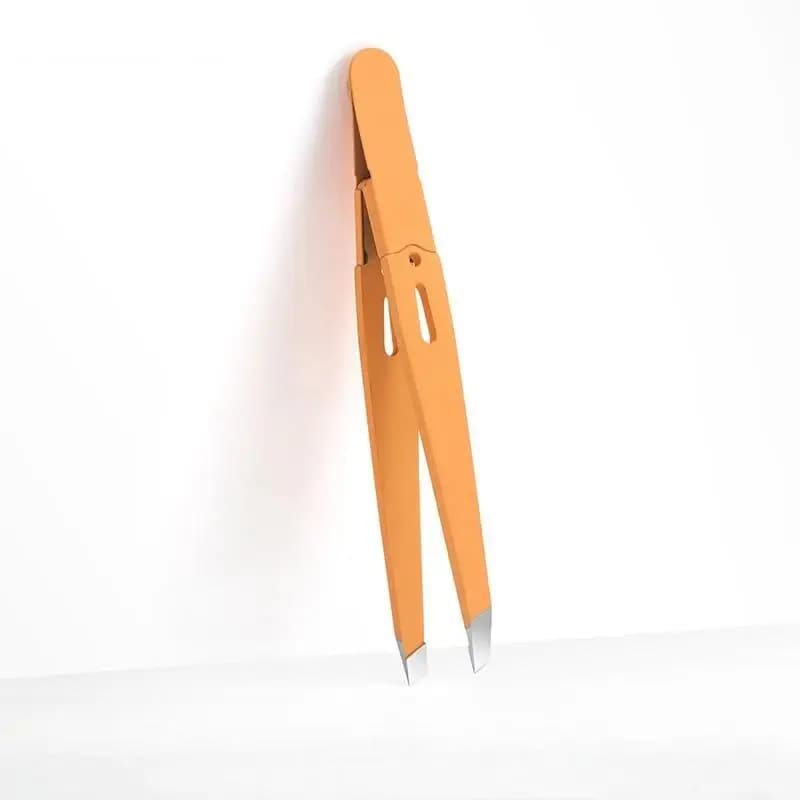 Pince à sourcils colorée, extracteur de poils fins, en acier inoxydable, pinces à sourcils inclinées