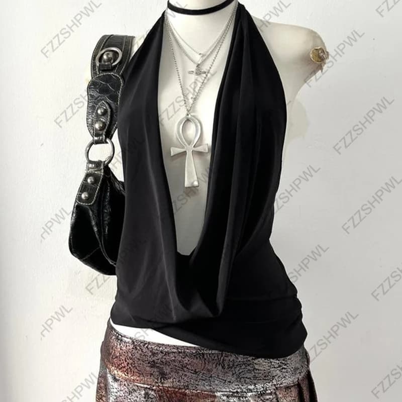 Gilet gothique pour femmes, mode Harajuku Y2K, bouton rayé, accessoires, chérie, punk, high street r