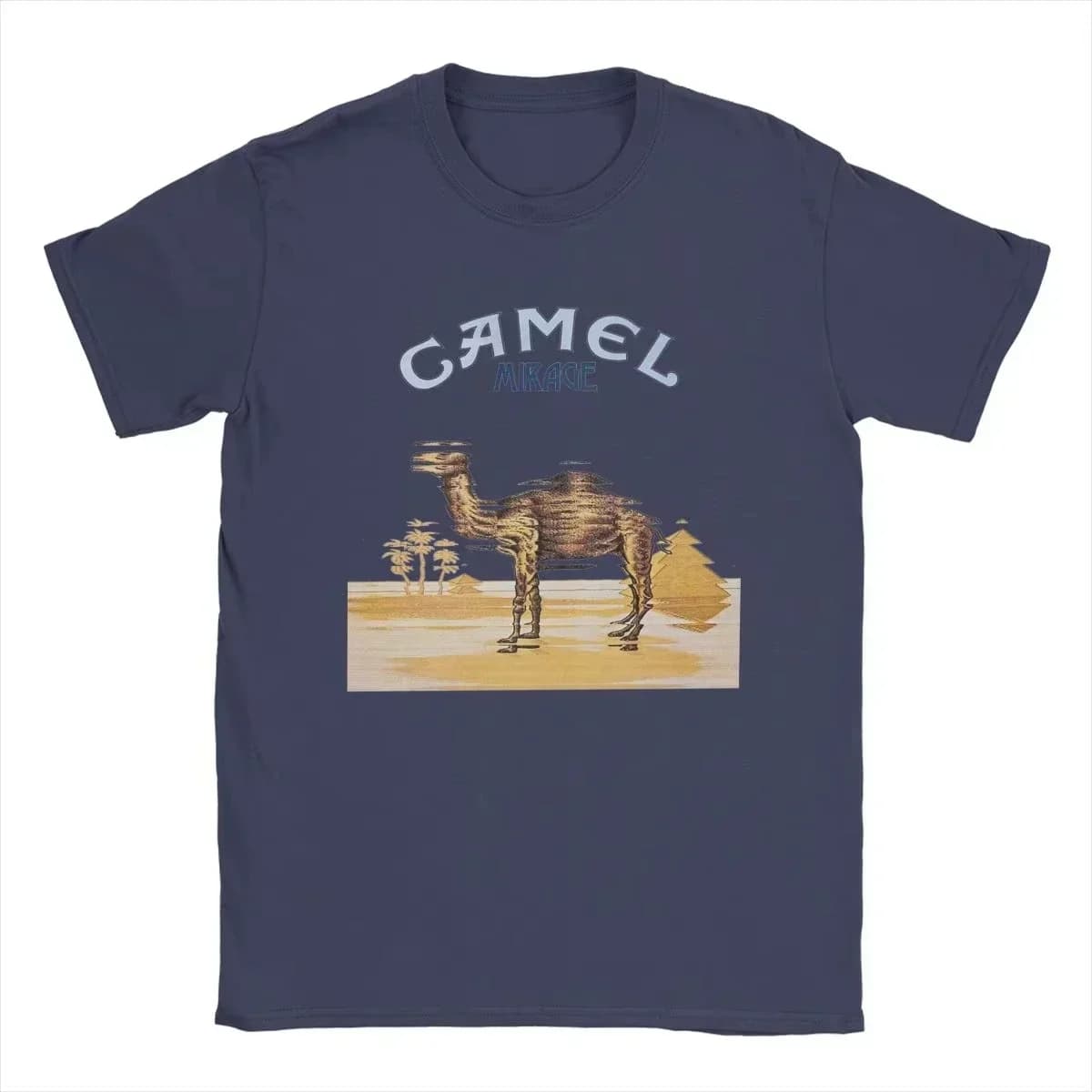 Rétro voiture chameau Cigarettes T-Shirt Vintage couverture en coton T-Shirt à manches courtes décon