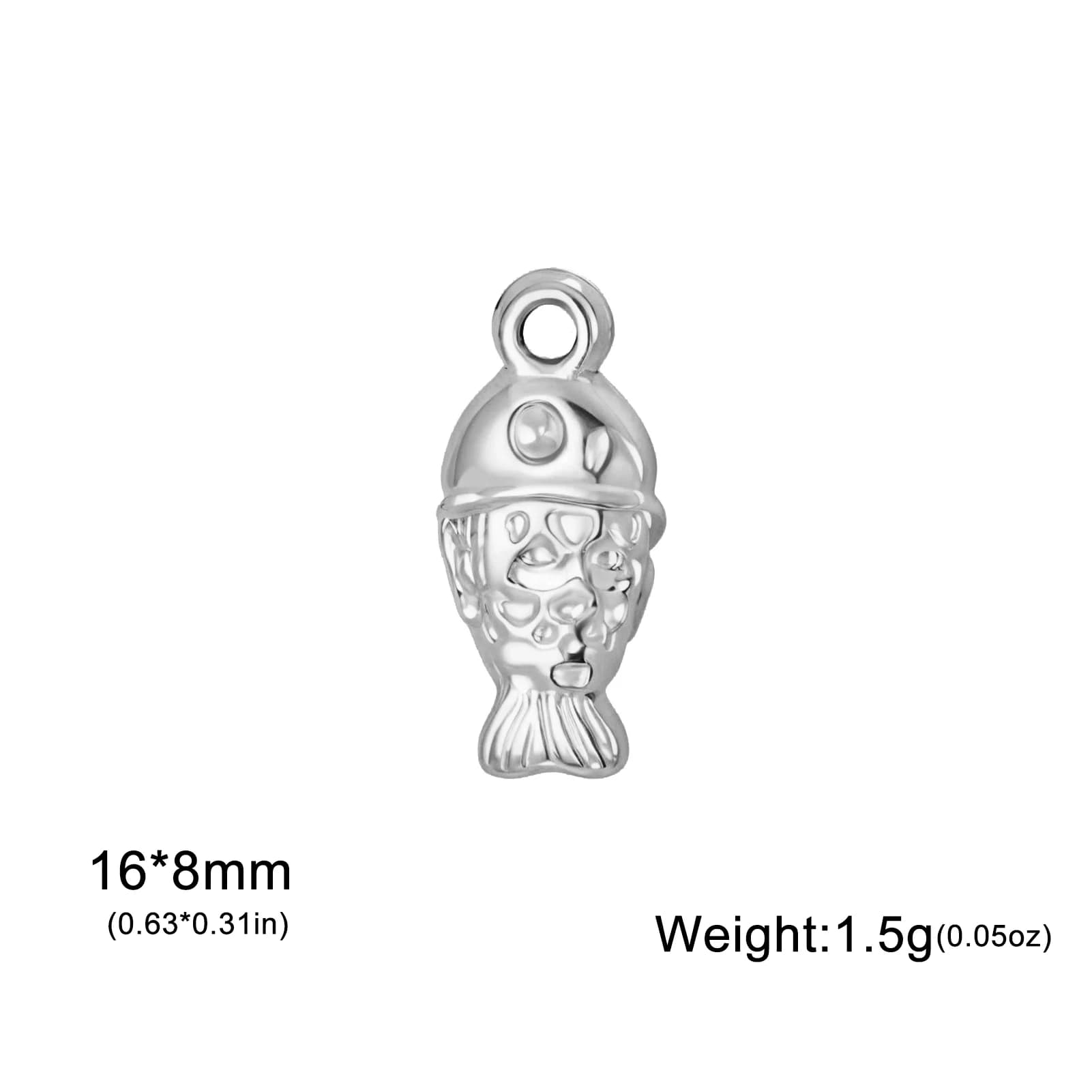 Breloques de vie marine en acier inoxydable, 3 pièces/lot, poisson marin, tortue, crabe, étoile de m