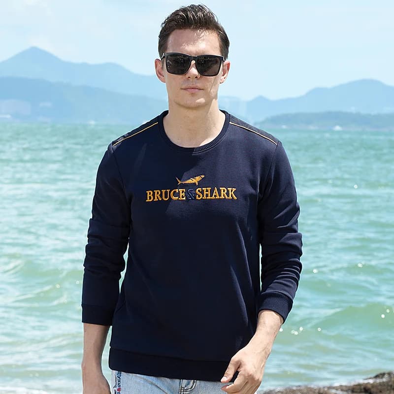Pull décontracté à col rond pour hommes, coton épais, pull astronomique, pull adouci, blanc, mode ma