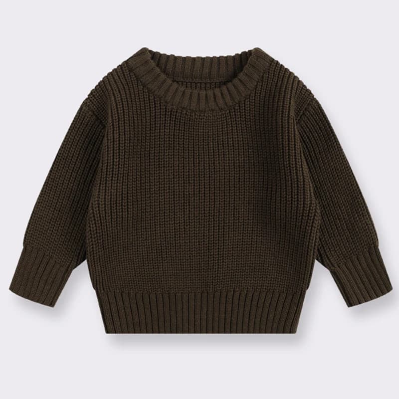 Chandails pour bébés automne hiver enfants garçons filles à manches longues couleur Pure pull en tri