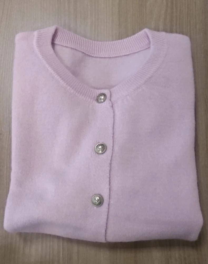 Cardigan en laine pour femme, petit bouton doré, manches longues, pull tricoté en laine polyvalent, 