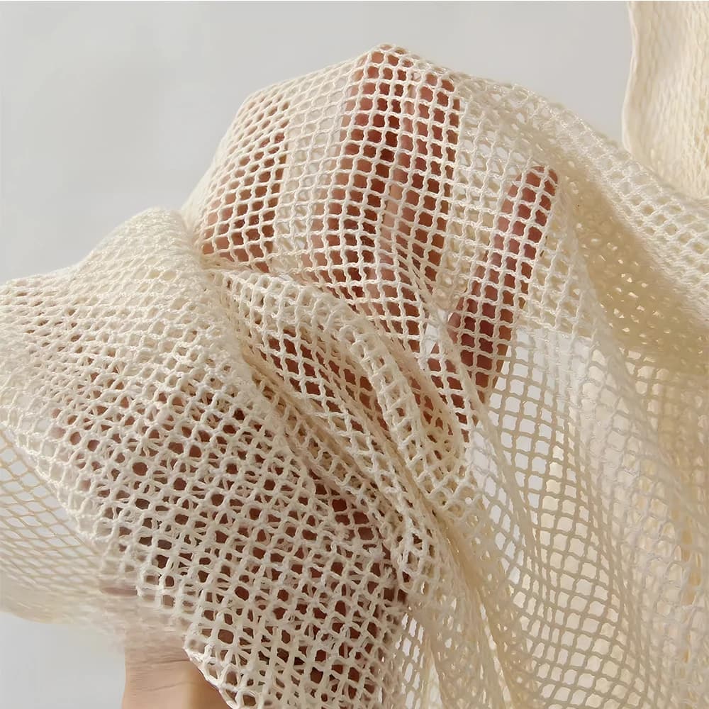 Tissu en coton à mailles creuses avec grille de diamant, matériel de style créatif, accessoires de c