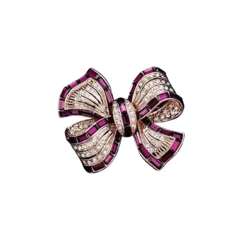 Broche à nœud papillon Chic pour hommes et femmes, mode luxe, broches à nœud en strass, accessoires 