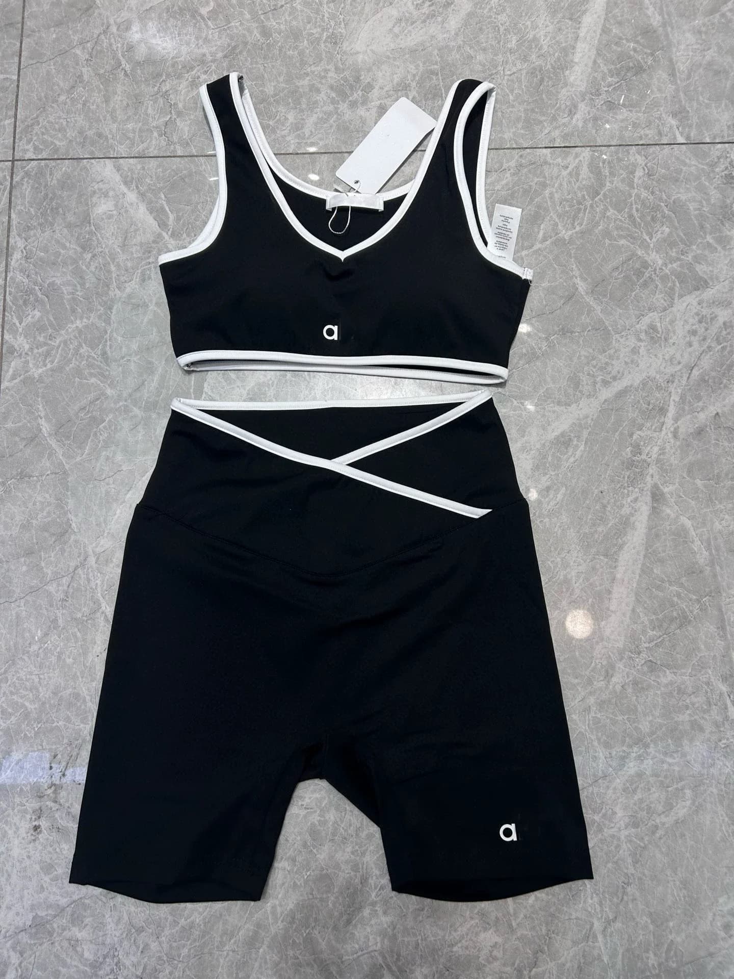 Gilet serré dos nu de sport pour femmes, ensemble deux pièces, short de course, Fitness, Yoga, nouve