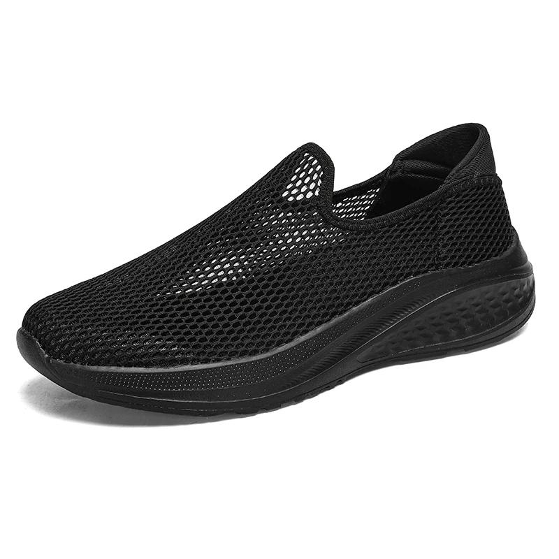 Baskets en maille pour hommes, chaussures de marche décontractées, souples et respirantes, chaussure