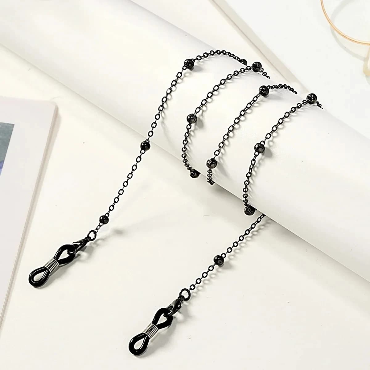 Chaîne de lunettes de lecture à la mode, corde suspendue en perles et fleurs, Anti-perte, masque, la