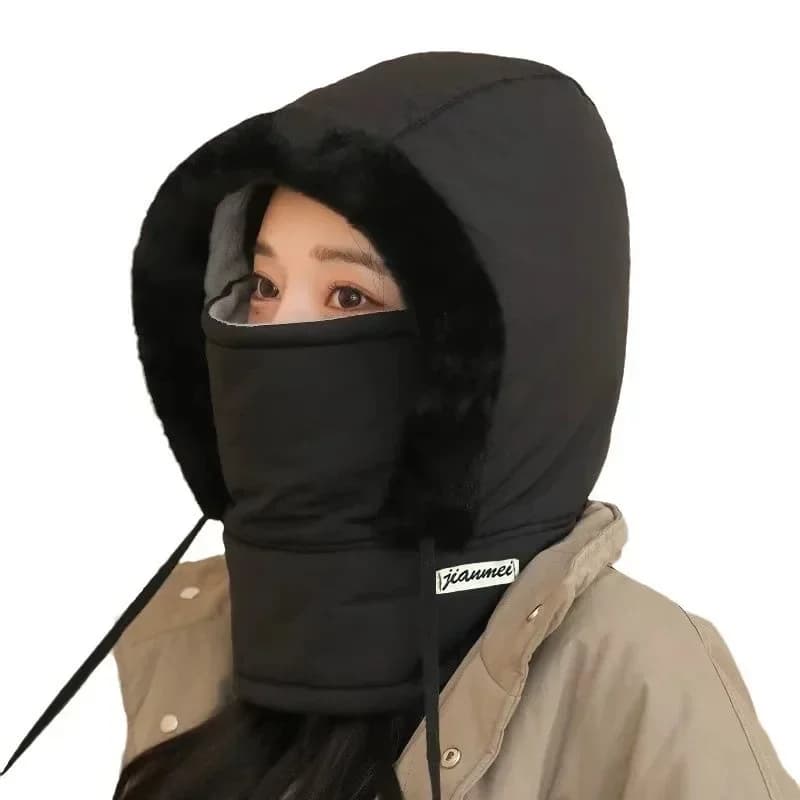 Cagoule coupe-vent pour temps froid, visière de Ski, masque thermique respirant pour l'hiver, chauff