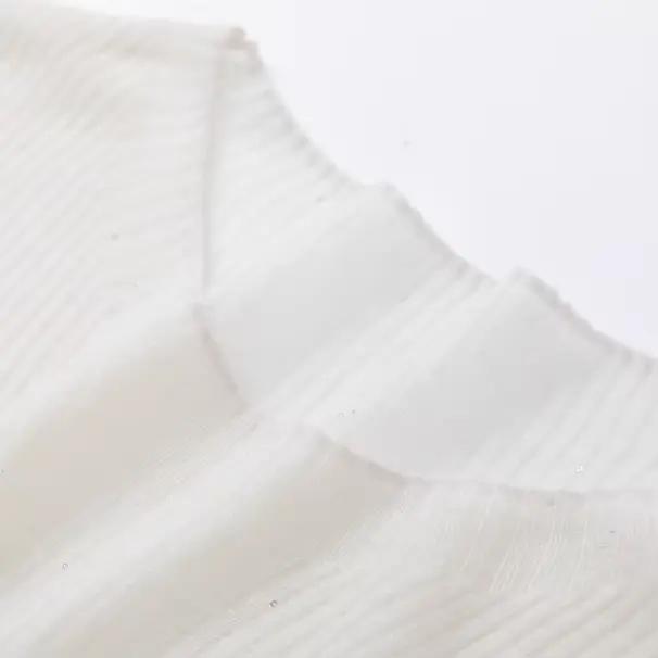 Pull à couche de base tricotée à col mi-haut et paillettes en laine mérinos 100 % super fine pour fe