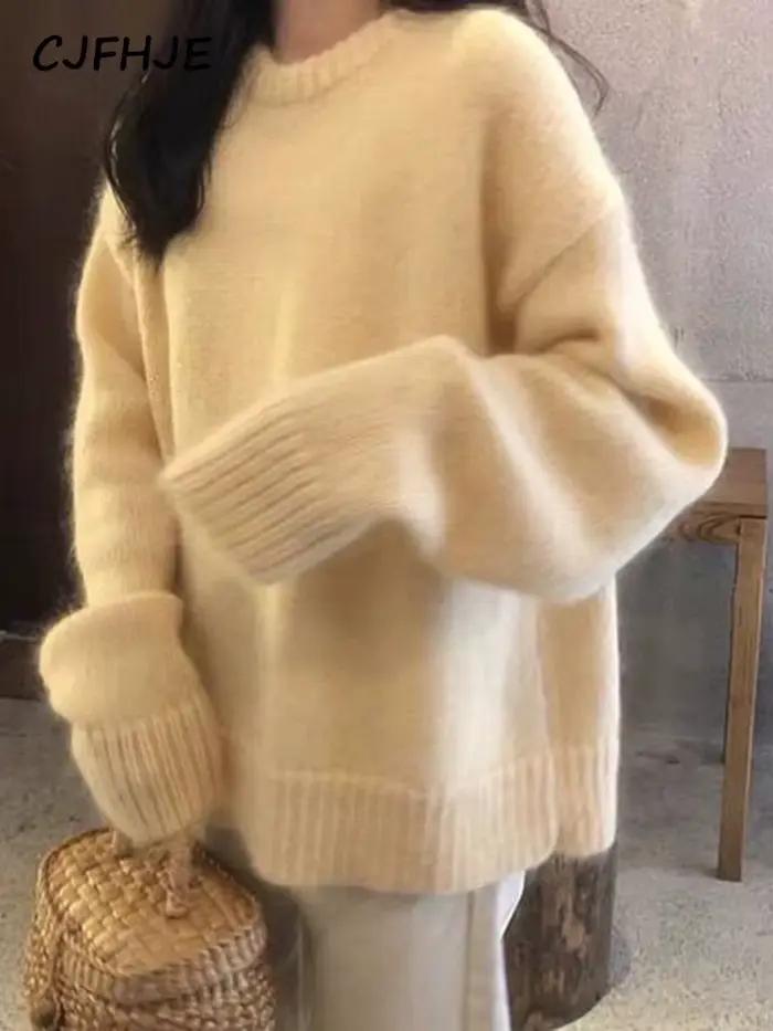 CJFHJE-Pull à manches longues pour femmes, Pull d'hiver élégant avec optique