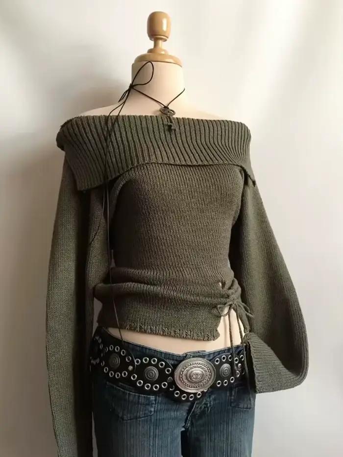 Y2k pull femme fermeture éclair rétro mode décontracté douce fée hottie haute rue américain chic sty