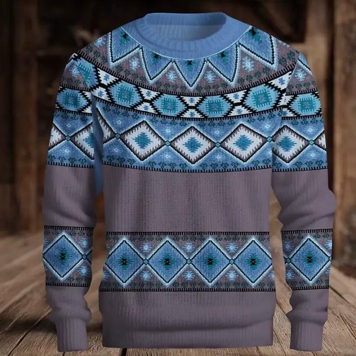 Thème de noël pull noël renne imprimé pull Santa vacances sweat haut décontracté automne flocon de n