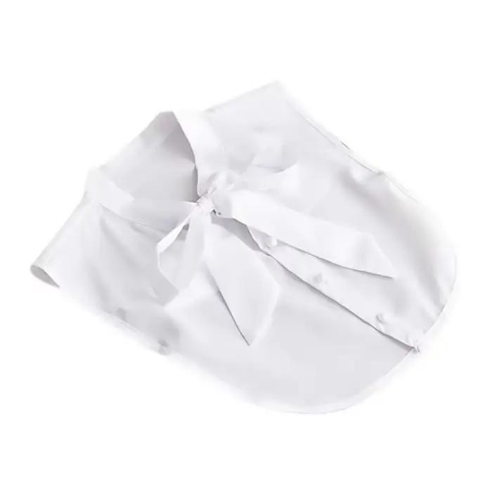 Faux col chemise femmes faux col femme automne printemps col détachable pour pull revers Blouse femm