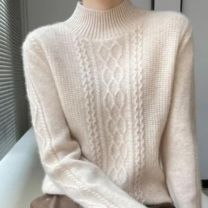 Pull chaud en cachemire pour femme