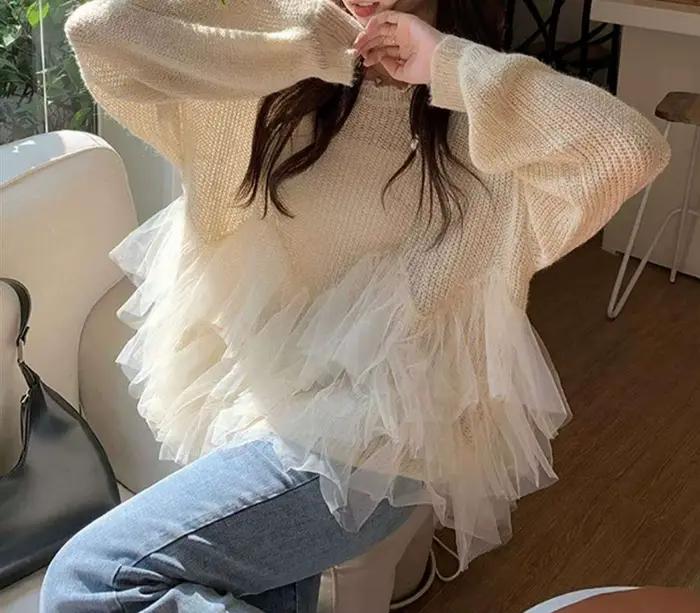 Pull en maille doux pour femme