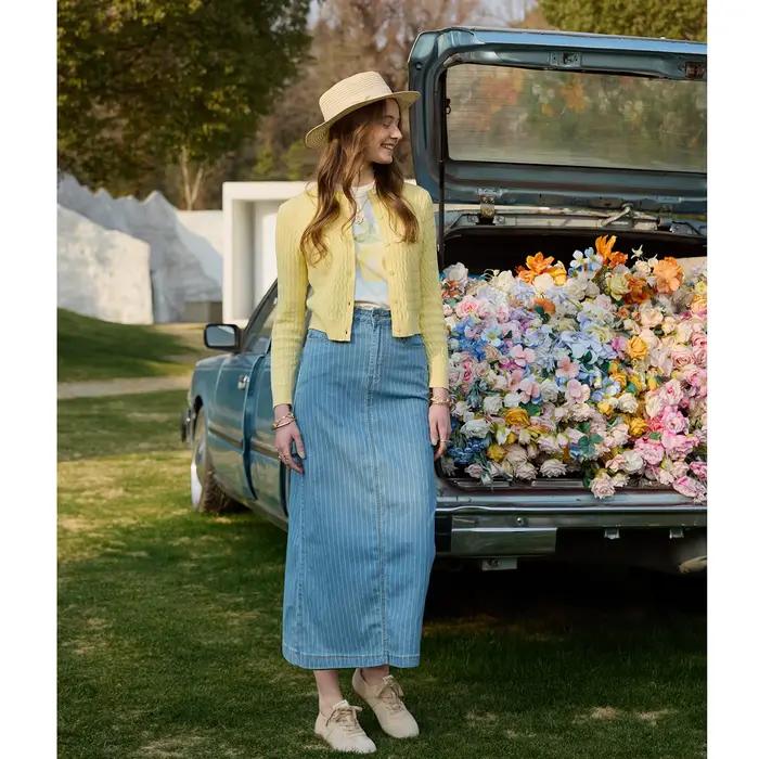 Chemise sans manches et cardigan en tricot torsadé pour femmes, style décontracté, printemps été, coton mélangé, coupe régulière, sans manches, occassions spéciales