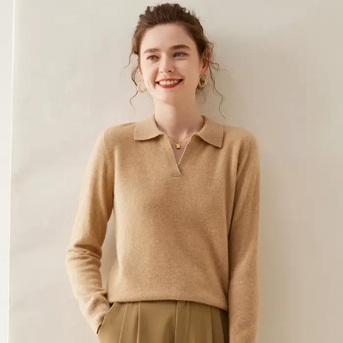 WinvyNee-Pull en cachemire et laine mérinos pour femme