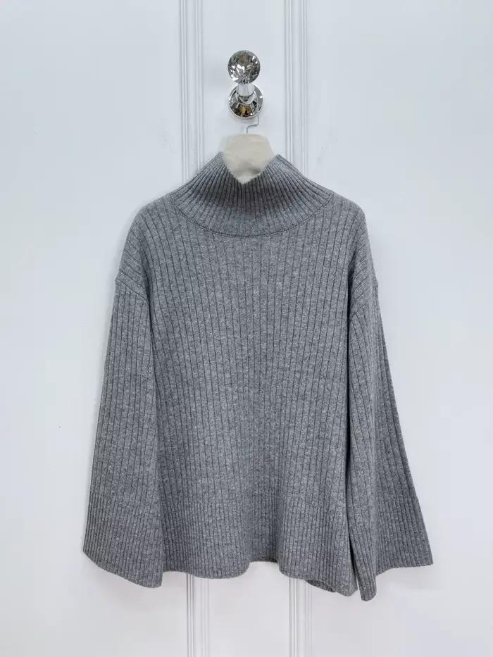 26 début du printemps femmes nouveau col haut à la mode tricoté base pull
