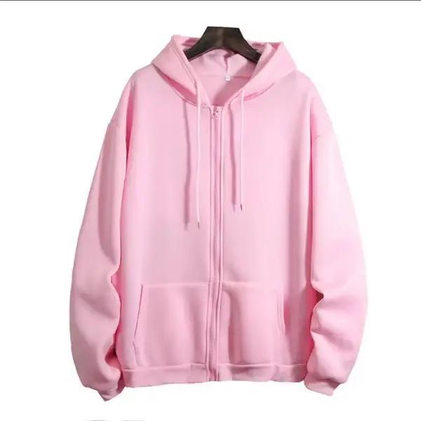 Sweat à capuche zippé à manches longues pour femmes