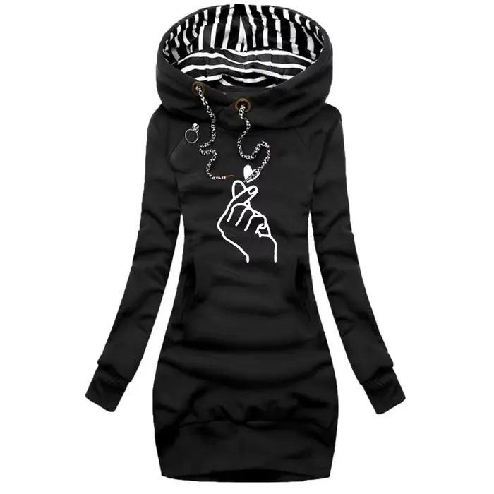 Femmes robe pull à manches longues