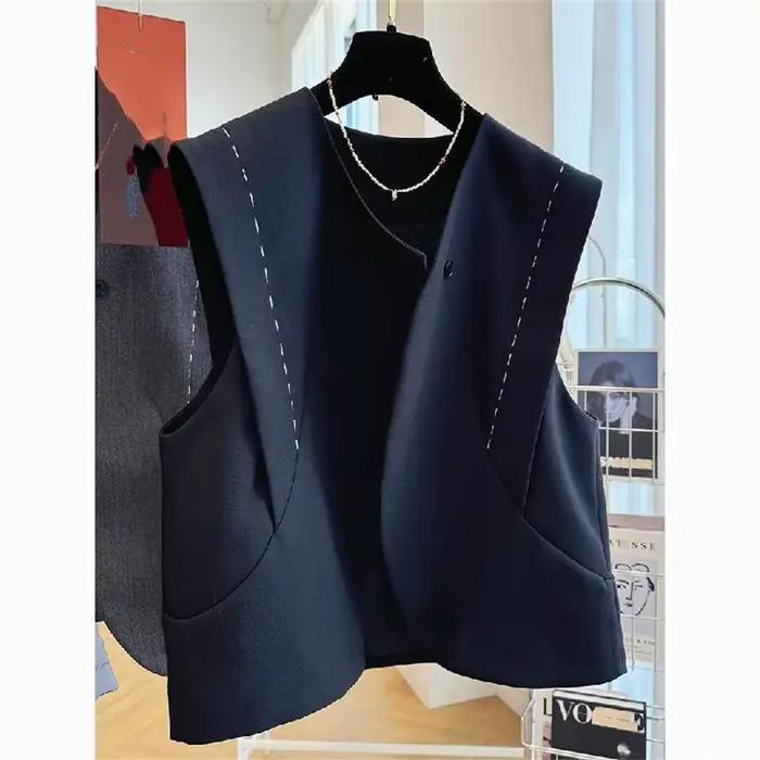 Cardigan sans manches pour femmes