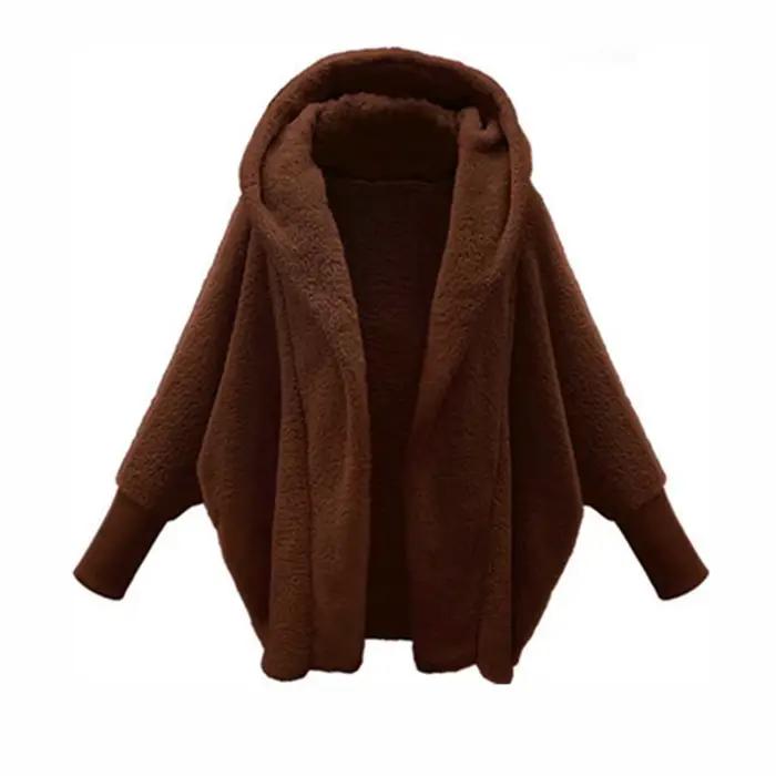 Veste cardigan monochrome à capuche Smile pour femme