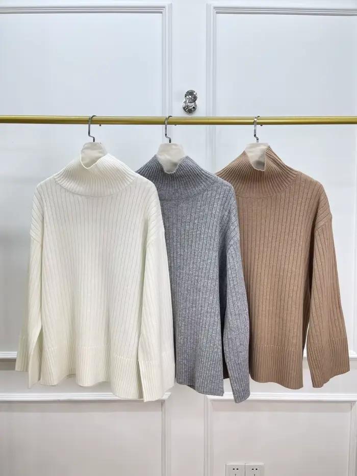 26 début du printemps femmes nouveau col haut à la mode tricoté base pull