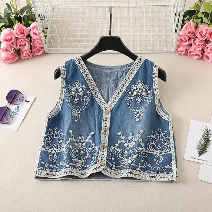 Boho Queens 2025 bohème broderie florale jarretelle gilet frange veste Cowgirl gland