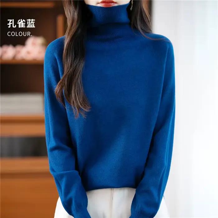 Pull en cachemire 100% laine mérinos pour femme