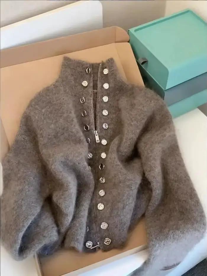 Cardigan moelleux de luxe pour femme