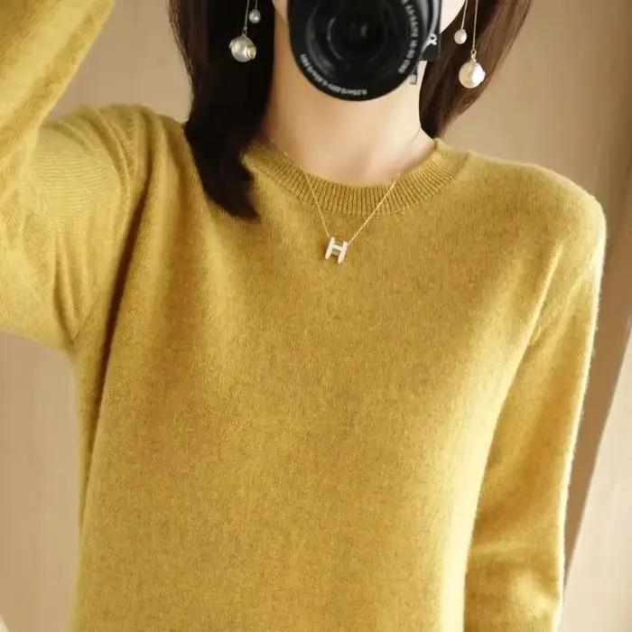 Pull-over femme 2026, col rond