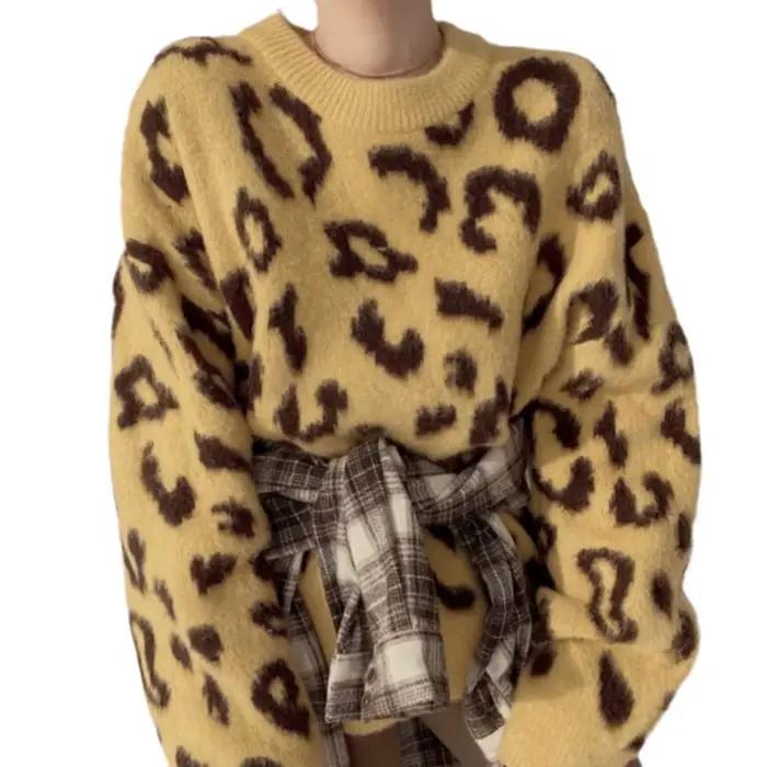 Pull à col ras du cou pour femme