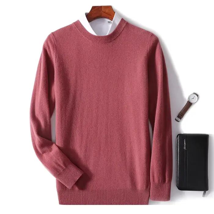 Grande taille S-5XL pull haut de gamme 100 % laine mérinos