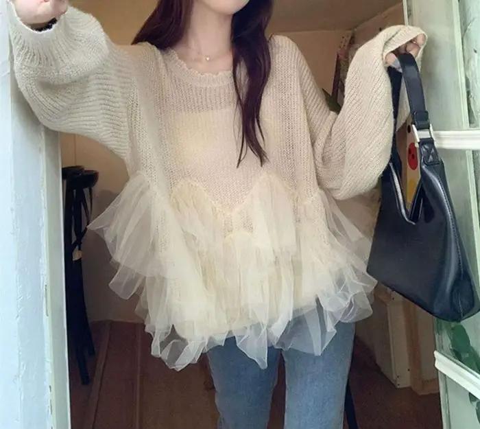 Pull en maille doux pour femme