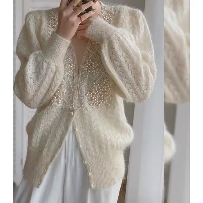 Cardigan pull veste femme printemps 2026 nouveau tempérament haut ample