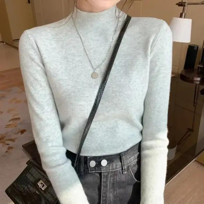 Pull à col roulé pour femme