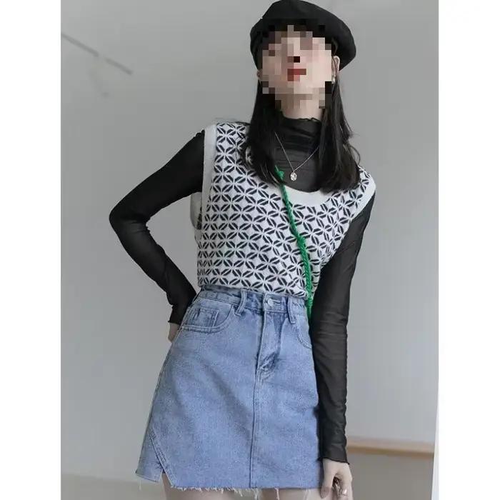 Haut de protection solaire pour femme en maille fine à col montant style intérieur élégant pour l'été printemps et automne à offrir pour femmes occassions spéciales
