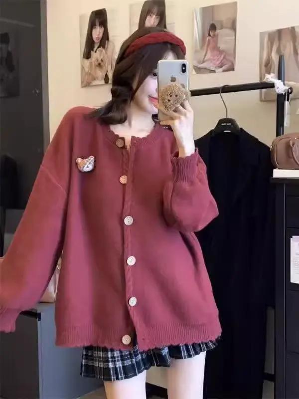 Nouveau Pull Simple d'automne et d'hiver pour femmes au japon