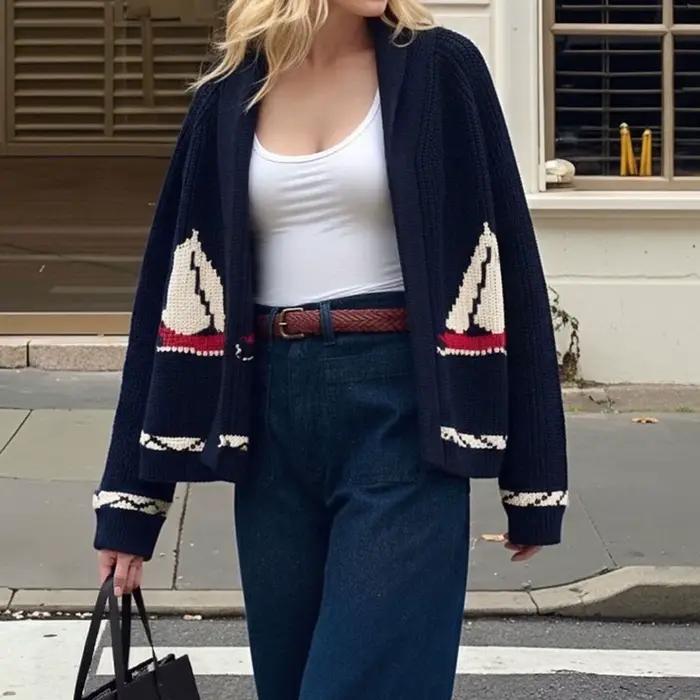 Cardigan en tricot pour femmes