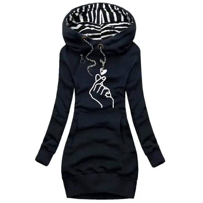Femmes robe pull à manches longues