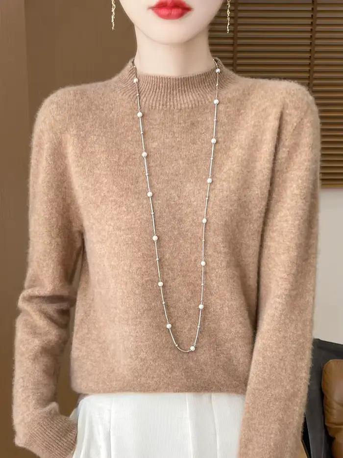 Pull élégant de Style basique pour femmes
