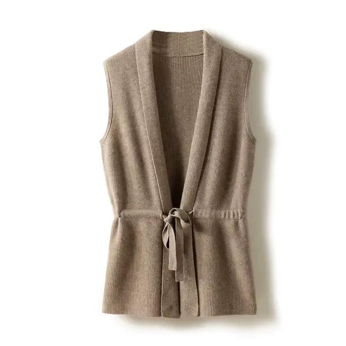 Cardigan en laine mérinos 100% avec col en V pour femme, confortable et élégant pour toutes les occasions de l'automne et du printemps