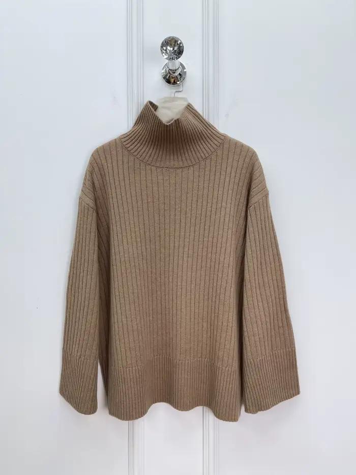 26 début du printemps femmes nouveau col haut à la mode tricoté base pull